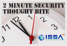 Bitesize thoughts and insights on Security & Risk from the ISSA-UK